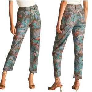 Anthropologie Pilcro The Wanderer Mid Rise Relaxed-Leg Women's Multi Trousers 28